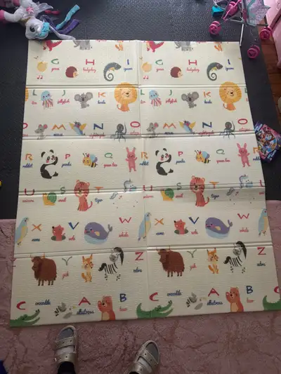 Reversible Foldable Baby Play Mat (79” x 59”) - $40 OBO, View more
