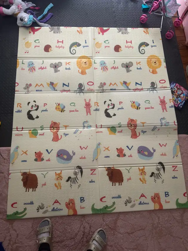 Reversible Foldable Baby Play Mat (79” x 59”) - $40 OBO