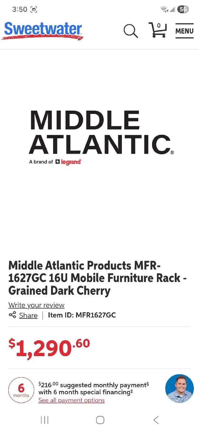 Middle Atlantic Mobile Furniture Rack, MFR 1627GC  in Performance & DJ Equipment in Oakville / Halton Region - Image 11