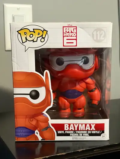 This Funko Pop! Disney Big Hero 6 Baymax #112 Vinyl Figure is in excellent condition and ready to fi...