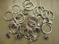 Drapery Curtain Clip Rings - Clips Ring for Curtain Panels