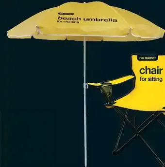 No Name Camping Chairs (x2) + Beach Umbrella in Patio & Garden Furniture in Oshawa / Durham Region