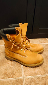 Timberland Premium Waterproof Boots Wheat Rare 8 inch Size 8.5