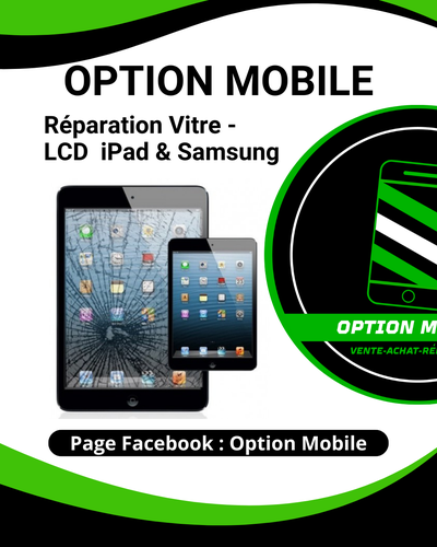  Option Mobile – Réparation iPad & Tablettes, View more