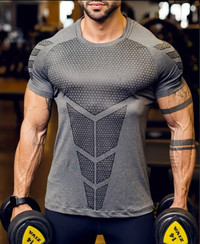 Brand New Mens Gym Muscle Shirt Size XXL -  Grey