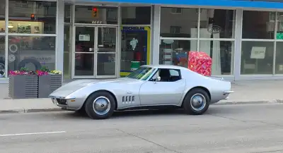 1969 Corvette. Numbers matching 427, 4 speed. One repaint, otherwise mostly original Cortez silver,...
