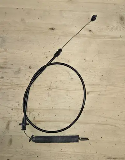 Craftsman Riding Lawn Tractor Deck Clutch Cable for 42 Inch Decks, E.U.C., 45 inches total length. W...