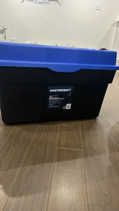 hinged storage tote, View more