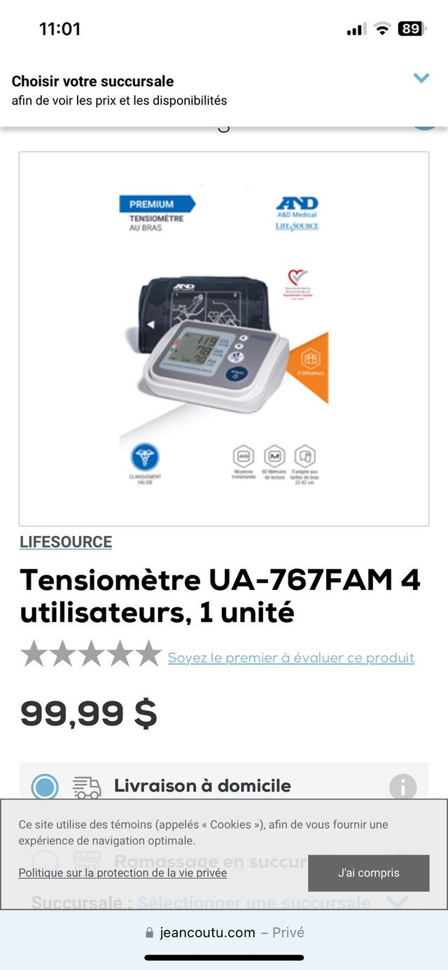 Machine à pression - Tensiomètre  dans Santé et besoins spéciaux  à Lac-Saint-Jean - Image 3