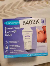 New Lansinoh Breastmilk Storage Bags