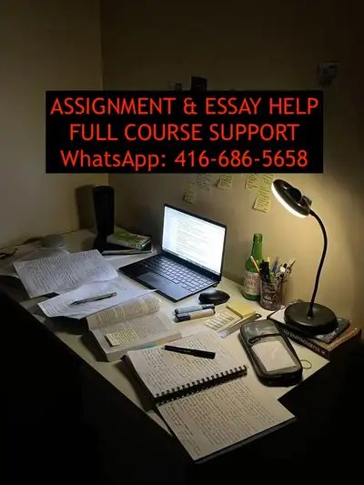 Assignment Help/ Essay Help/Exam Help/Quizzes Help/Tests Help, View more