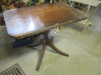 1950s DUNCAN PHYFE 4 LEG CLAWFOOT COFFEE LAMP ACCENT TABLE $40.