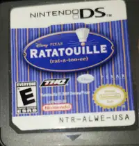 Jeu Ratatouille pour Nintendo DS. 10$.
