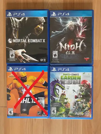 40 of 46 PS4 video games, View more