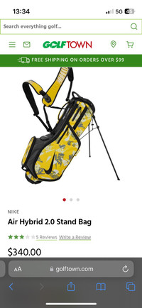 Brand New! -Golf Bag Nike Air Hybrid 2.0 Stand Bag