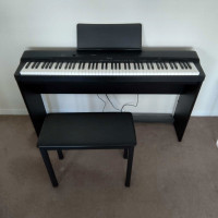 Casio PX-160 Piano 88-key Keyboard, stool & stand with pedals