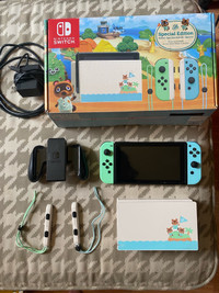 V2 animal crossing edition Nintendo switch with box