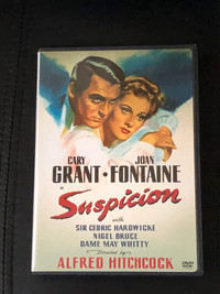 Hitchcock’s Suspicion DVD, Cary Grant, Joan Fontaine