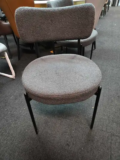 Brand New Round Boucle Dining Chair , View more