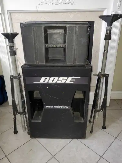 Complete working professional Bose speaker system. includes 2- 802, 2-302, controller equalizer, spe...