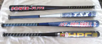 4 POWER FLITE Baseball/Softball Bats. NEW still wrapped., View more