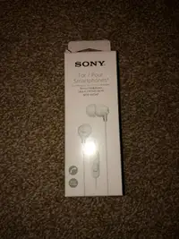 SONY "For Smartphones, Stereo Headphones MDR-EX15AP" with mic