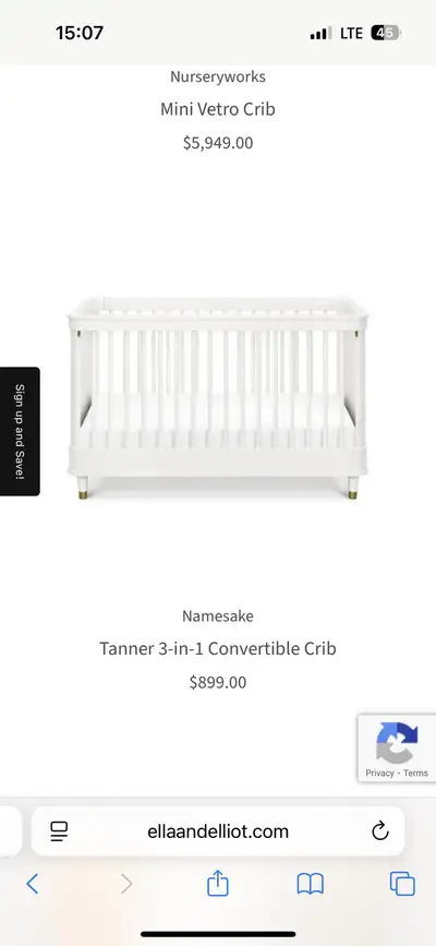 Tanner designer crib 3-1 (and kid bed) great condition, View more