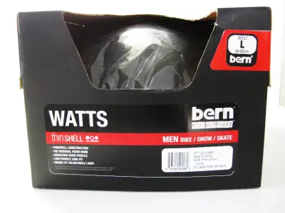 BERN thin shell (all-season) men's bike/snow/skate helmet, View more
