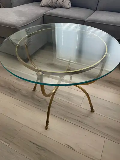 Jensen style round glass table, View more