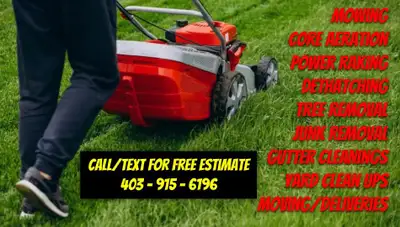 Hi, I’m a hard-working, strapping young guy offering a variety of services. Services offered: LAWN A...
