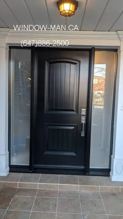 Single TwoSideLites Entry Front Door  Save on Heat and Air, View more