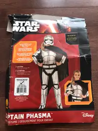 Star Wars Captain Phasma Kids Costume Size M With Blaster