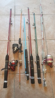 F1  12$ each rods OR reels line hooks sinkers, just go fishing dans Pêche, camping et plein Air  à Ville de Montréal