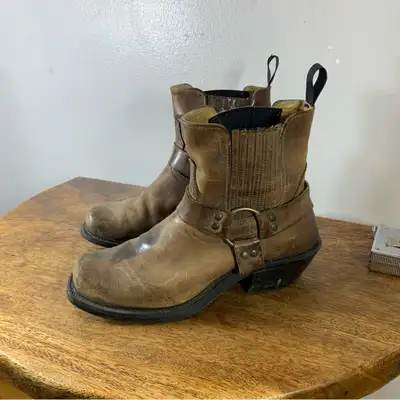 Boulet distressed cowboy leather boots / homme, View more