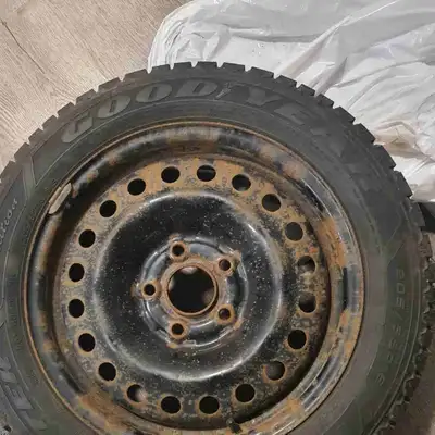 Used 1 winter, tires and rims come in set - 350 obo