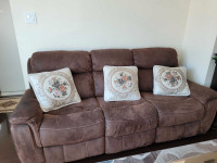 3 piece reclining sofa