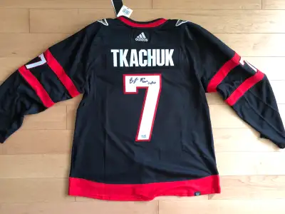 Authentic Brady Tkachuk Signed Ottawa Senators Jersey, View more