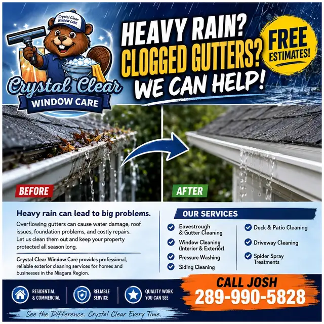 Crystal Clear Window Care Professional Gutter Cleaning