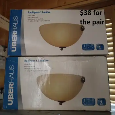 Light - Uberhaus, Sheri Series, Sconce, Brushed Pewter, Pair, View more