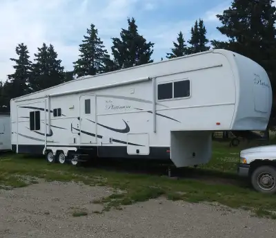 2013 Recreation by Design 38"Monte Carlo Platium Edition fifth wheel. Custom built tri axle/ with dr...