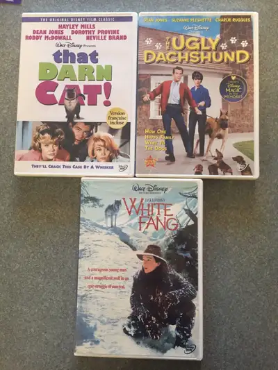 Disney DVDs EUC That Darn Cat The Ugly Dachshund White Fang, View more