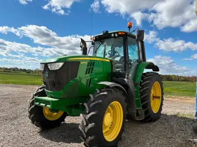 John Deere 6170M 4076 hrs 20 speed LH reverser Foot throttle 3 Remotes RH door Dual PTO 480/80R42 Mi...
