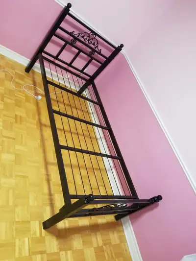 cadre lit base simple metal bed frame single , View more