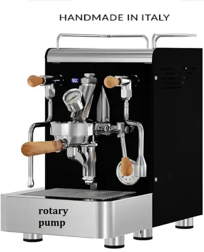 Bienetti Gentile in black PID Espresso Machine rotary pump, View more