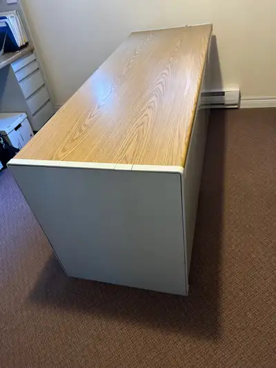 Steelcase all metal desk and hutch in great condition. Bought over 30 years ago and still looks like...