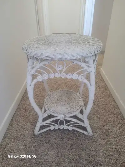 wicker end table , View more