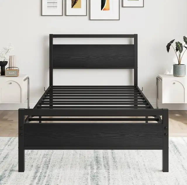 Twin Platform Bed Frame  in Beds & Mattresses in Kitchener / Waterloo - Image 3
