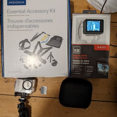 kaiser baas x450 4K + accessory kit and 128gb microsd dans Appareils photo et caméras  à Ville de Québec
