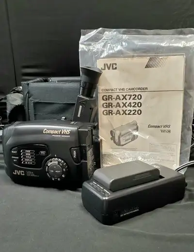 JVC Compact VHS Camcorder GR-AX720, View more