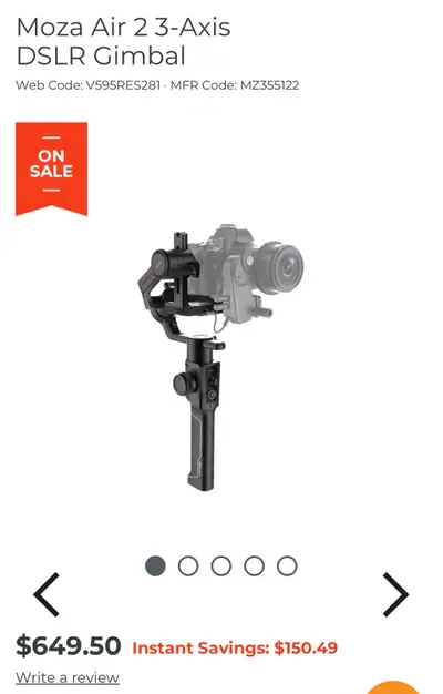 Moza Air 2 Gimbal, View more